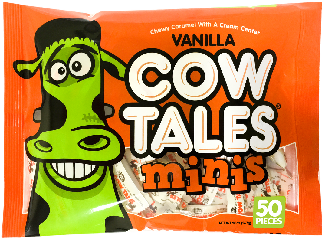 Vanilla Cow Tales Minis Halloween Candy Bag Monster Made in USA Nut Free
