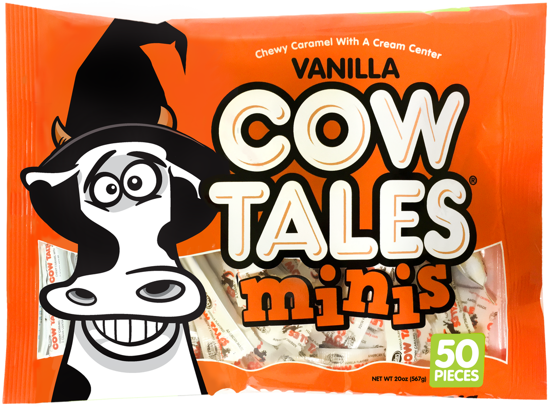 Vanilla Cow Tales Minis Halloween Candy Bag Wizard Made in USA Nut Free