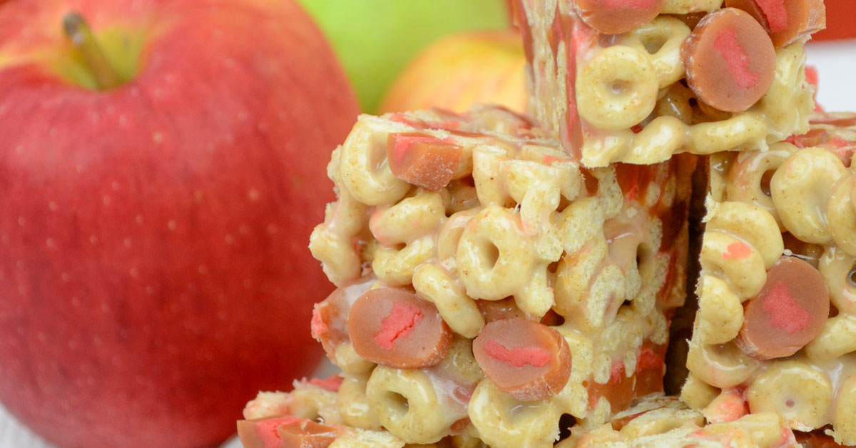 Recipe: Caramel Apple Cow Tales cereal bars.